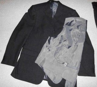 Dunkelgrauer 3 tlg. Anzug für Herren Gr. 106 von CANDA Wollmark