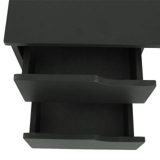 Schreibtisch Bürotisch Computertisch N38, 100x52x75 cm, schwarz