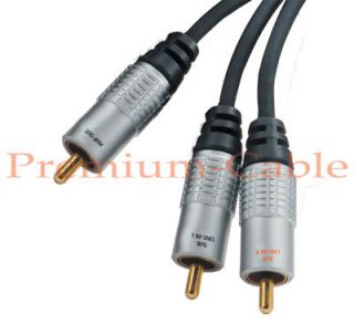 Cinch Y Kabel RCA Adapter Chinch 3* Stecker Subwoof 5m