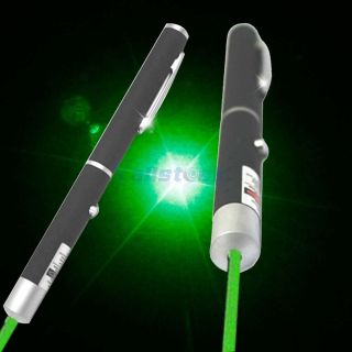 1mW 532nm Green Laser Pointer Pen Beam Light Mid open AAA 3A