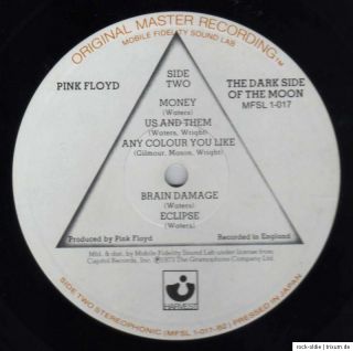 PINK FLOYD   The Dark Side Of The Moon MFSL LP