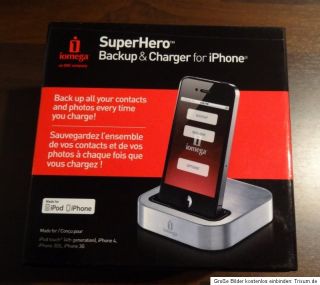 iomega Super Hero Backup & Charger iPhone iPod Ladestation Speicher