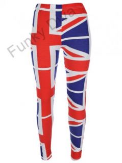 Damen Großartige Leggings Mit Muster Der Britischen Flagge Lange