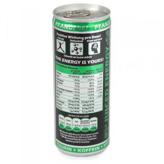 30 EUR/l) Action Green Apple Juiced Energy Drink 24x250 ml