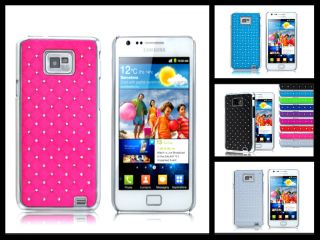 Pink Glitzer Luxus Cover Chrom Samsung Galaxy S2/i9100 Case