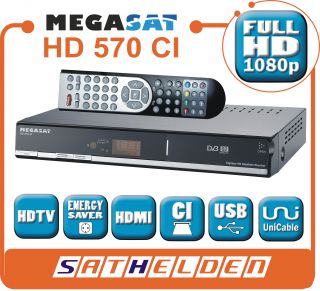 Megasat HD 570 CI HDTV Sat Receiver USB UniCable