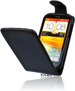 HTC Desire X Premium Flip Tasche Handytasche Flip Case Schutzhülle PU