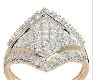 Harry Ivens IV Ring GG 585 weiße Brillanten und Diamanten