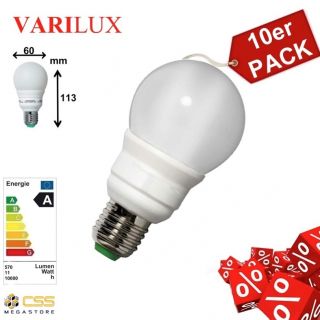 Energiesparlampe Glühlampe 10er PACK VARILUX E27 11W  60W 2700K