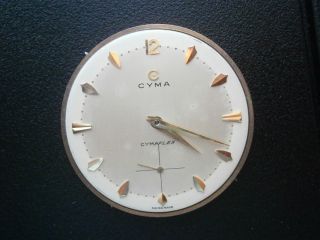 Old vintage 586K cyma cymaflex manual movement+hands+dial+ in working