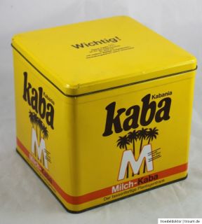 Große Kaba Kabania Kakau Blechdose Milch Kaba der Plantagentrank
