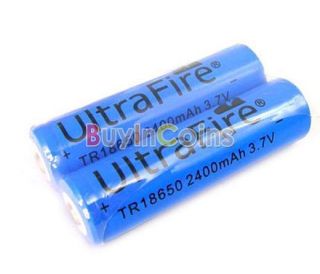 RECHARGEABLE 3.7 V 18650 2400mAh UltraFire Battery