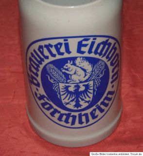 Bierkrug Masskrug 1 Liter Krug Brauerei Eichhorn Forchheim Bayern