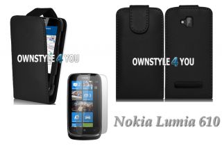 Case Cover Hülle für Nokia 610 Lumia + Free Folie Black