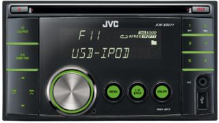 JVC KW XR611 Doppel DIN Autoradio USB CD  WMA 200 Watt Aux In