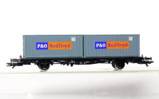 Roco 47595 Containerwagen Lgjs 598 mit 2 Containern P&O Nedlloyd , KKK