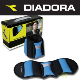 DIADORA 2x1,5 Kg Bat Style Weight Gelenkgewichte blau