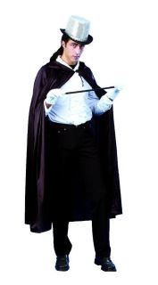 UMHANG ZAUBERER HERREN mit Kapuze schwarz Kostüm Vampir