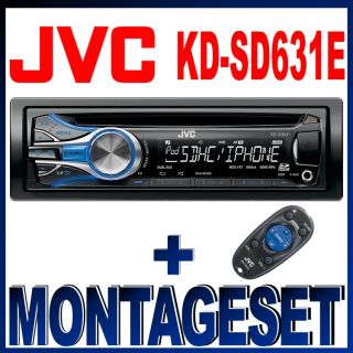 JVC KD SD631 USB/SD/CD AUX BMW 3er E36 90 98 / Z3 96 02 SET 7