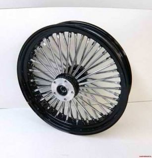 mammoth fat 48 spoke rim 16 X 3.5 REAR black and chrome TO SUIT HARLEY