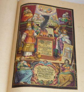 BIBEL/BIBLIA HEILIGE SCHRIFT FAKSIMILE/NEUDRUCK M.MERIAN 1630