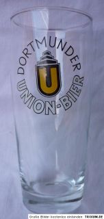altes Bierglas Union Bier Dortmund   Brauerei   SH892 0612m