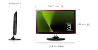 Samsung SyncMaster LT24B350EW 24 LED TV TFT Flachbildschirm LED HDTV