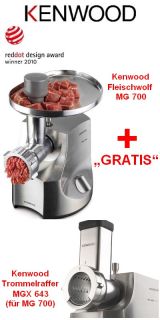 Standfleischwolf ONPACK + GRATIS Kenwood Trommelraffer MGX 643