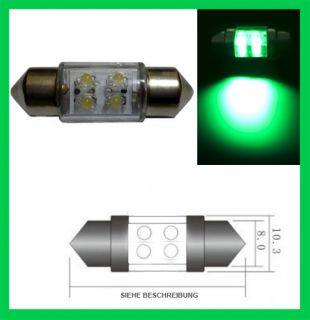 LED Sofitte 31 mm GRÜN Soffitte TOP  12v