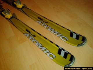 Atomic Race Carving Ski SL912 140 cm mit Bindung schwarz gold Slalom