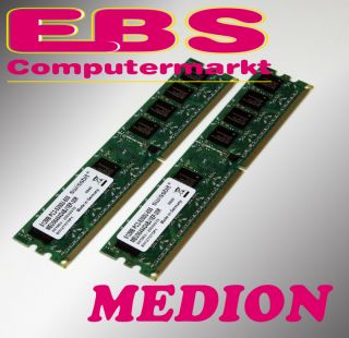 Medion Arbeitsspeicher DDR 2 Swissbit 2GB (2x1GB) 667(5300) Neu