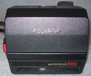 Polaroid Land Camera AF 660 Sofortbild Kamera mit Halsriemen Autofocus