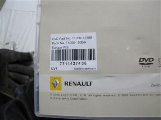 Renault NAVIGATIONS CD Carminat NAVTEQ Europa V29 Neu 7711427438
