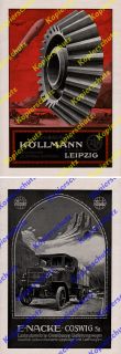 Reklame Luftwaffe Zeppelin Militär Köllmann Leipzig Lkw Auto Nacke