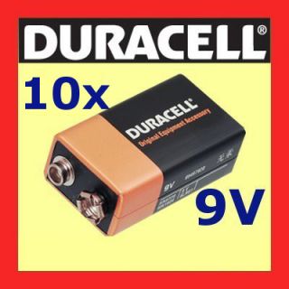 10 Block 9V Batterie E Block 6LR61 Duracell Plus 9 Volt