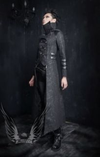 Visual Kei Punk Rave Rock Gothic Leder Schwarz Jacket Vampir