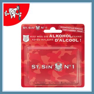 St. Sin No. 1   Bonbon gegen Alkoholfahne   3 Packungen