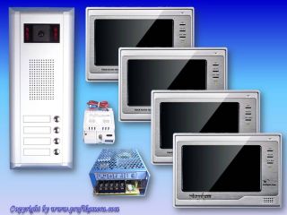 Gegensprechanlage 2Draht Türklingel 4Familienhaus DTS4+692