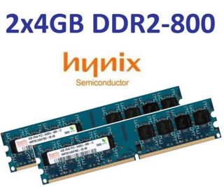 2x 4GB  8GB DDR2 800Mhz RAM PC Speicher PC2 6400 DIMM