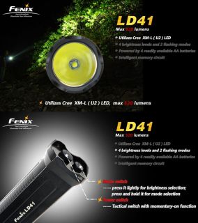 Fenix LD41 XM L LED U2 LD 41 Taschenlampe 520 Lumen  6942870301501