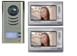 Video Türsprechanlage Gegensprechanlage 2 Familien Haus Touchscreen 7
