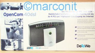 OpenCom 40dsl  Eumex 704 PC LAN DSL Router + Garantie