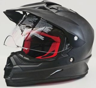 Motorradhelm MX Enduro Quad Helm Matt Schwarz Gr. M  XL