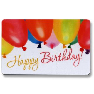 EC Karte Glückskarte Happy Birthday Luftballon
