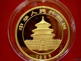 China 1/2 Unze 1996 Gold Panda, 50 Yuan Gold Panda 1996