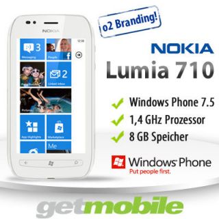 Nokia Lumia 710 weiss Windows Phone ohne Vertrag ohne Simlock OVP NEU