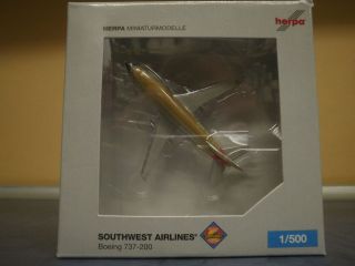 Herpa Wings 1500 Boeing 737 200 Southwest Airlines
