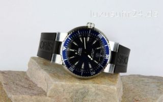 NEUE ORIS DIVING DIVERS DATE 733 7533 85 55 4 24 34 EB Luxus Uhr