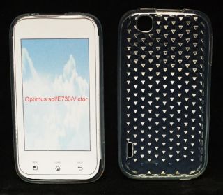 Soft Skin Case Design Diamant transparent für LG E730 Optimus sol