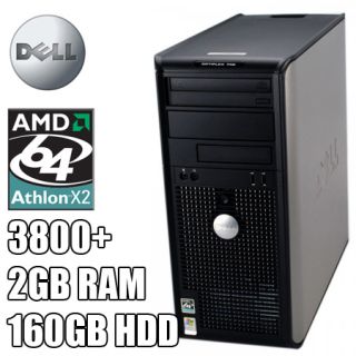 Dell Optiplex 740 Minitower AMD Athlon 64 X2 3800+ 2GB RAM 160GB HDD